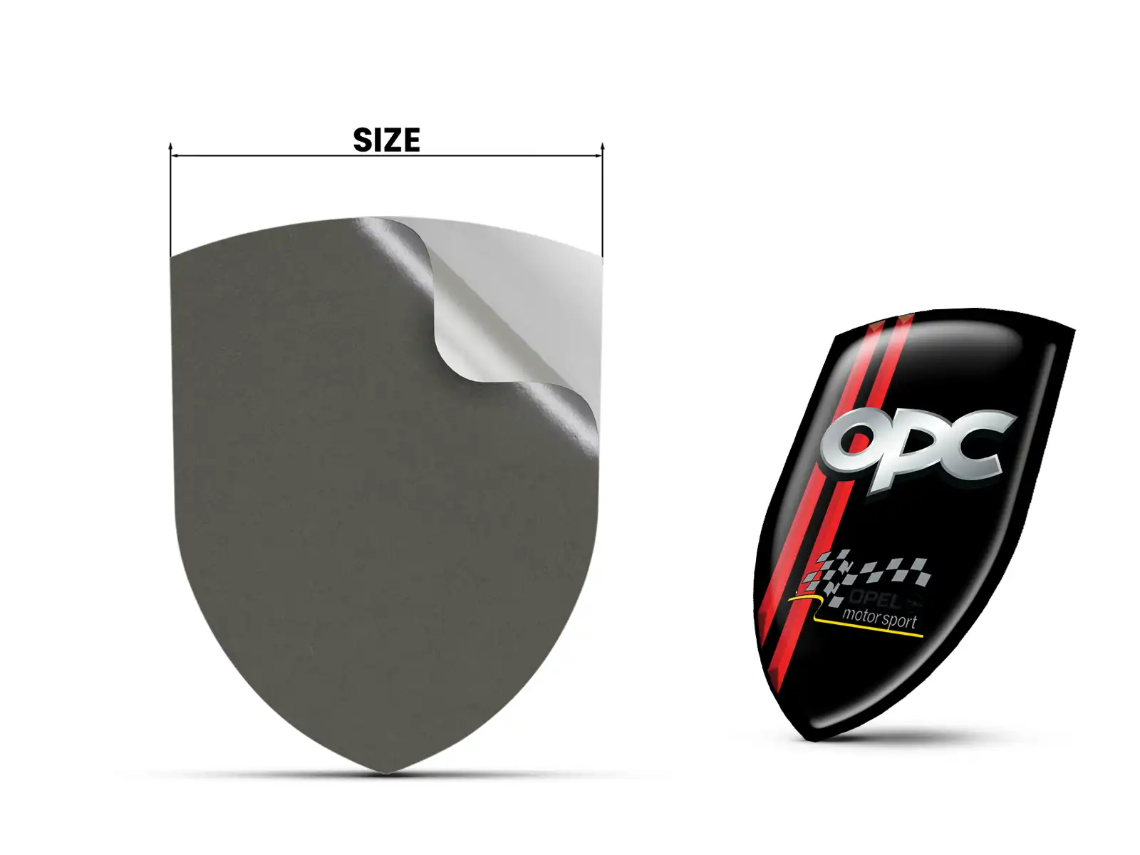 OPC Autocollants Auto 3D Universels Qualité Pro